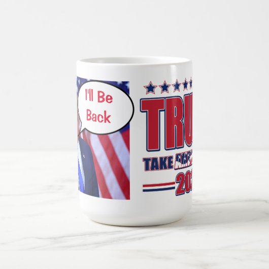 Trump 2024 zal terug zijn magische mok (Midden)