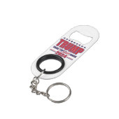 Trump 2024 zal terug zijn mini flessenopener (Achterkant Gekanteld)