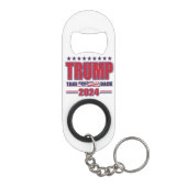 Trump 2024 zal terug zijn mini flessenopener (Achterkant)