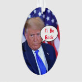 Trump 2024 zal terug zijn ornament (voorkant)