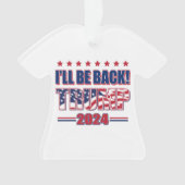 Trump 2024 zal terug zijn ornament (voorkant)