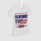 Trump 2024 zal terug zijn ornament (voorkant)