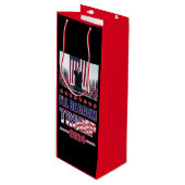 Trump 2024 zal terug zijn wijn cadeautas (Voorkant Gekanteld)