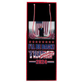 Trump 2024 zal terug zijn wijn cadeautas (Voorkant)