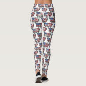 Trump 2024 zwaaien vlag leggings (Achterkant)