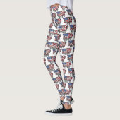 Trump 2024 zwaaien vlag leggings (Links)