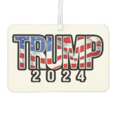 Trump 2024 zwaaien vlag luchtverfrisser (Achterkant)