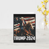 Trump 2025 4 juli Patriottisch Amerika Onafhankeli Kaart (Gele Bloem)