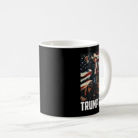 Trump 2025 4 juli Patriottisch Amerika Onafhankeli Koffiemok (Voorkant rechts)