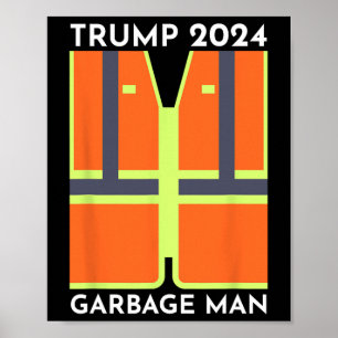 Trump 2025 Afval Man Grappig Afval Patriotten Steu Poster
