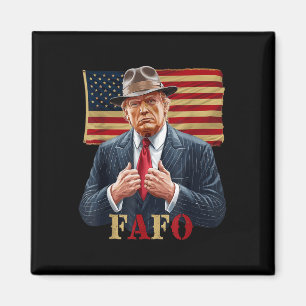 Trump 2025 Amerikaanse vlag  St. Patricks Day Magneet