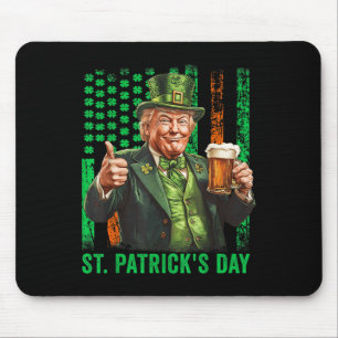 Trump 2025 Amerikaanse vlag St. Patricks Day Muismat