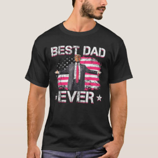 Trump 2025 beste vader ooit American Flag Patrioti T-shirt