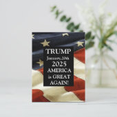 TRUMP 2025 BRIEFKAART (Staand voorkant)