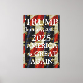 TRUMP 2025 CANVAS AFDRUK