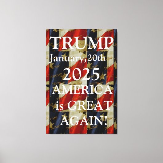 TRUMP 2025 CANVAS AFDRUK (Voorkant)
