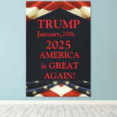 TRUMP 2025 CANVAS AFDRUK (Insitu (Houten vloer))