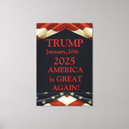 TRUMP 2025 CANVAS AFDRUK