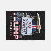 Trump 2025 fleece deken (Voorkant (Horizontaal))