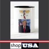 Trump 2025 Gouden Portret Mok ☕ USA 45 47