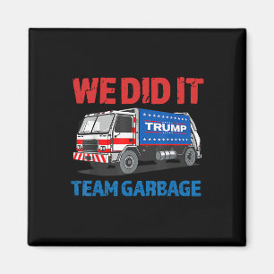Trump 2025 Grappige Truck Afval We Hebben Het Geda Magneet