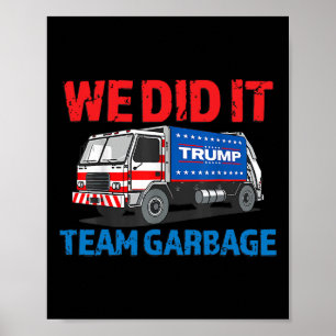 Trump 2025 Grappige Truck Vuilnis We Hebben Het Ge Poster