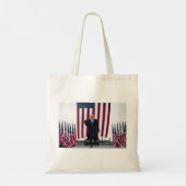 Trump 2025 Haal Amerika terug Tote Bag (Achterkant)