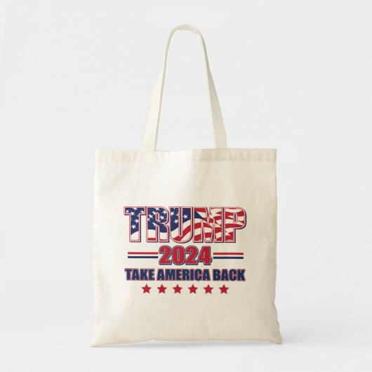 Trump 2025 Haal Amerika terug Tote Bag (Voorkant)