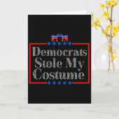 Trump 2025 Halloween Kostuum2 Kaart (Gele Bloem)