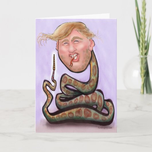 Trump 2025 Jaar van de Slang Kaart (Voorkant)