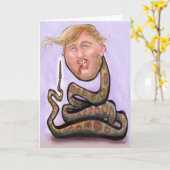 Trump 2025 Jaar van de Slang Kaart (Gele Bloem)