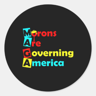 Trump 2025 kleding ronde sticker