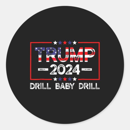 Trump 2025 komt eraan ronde sticker (Voorkant)