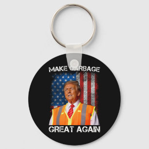 Trump 2025 Maak Garbyge Groot Genoeg Again Grappig Sleutelhanger