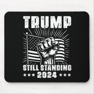 Trump 2025 Nog Staande Amerikaanse Vlag Donald Tru Muismat