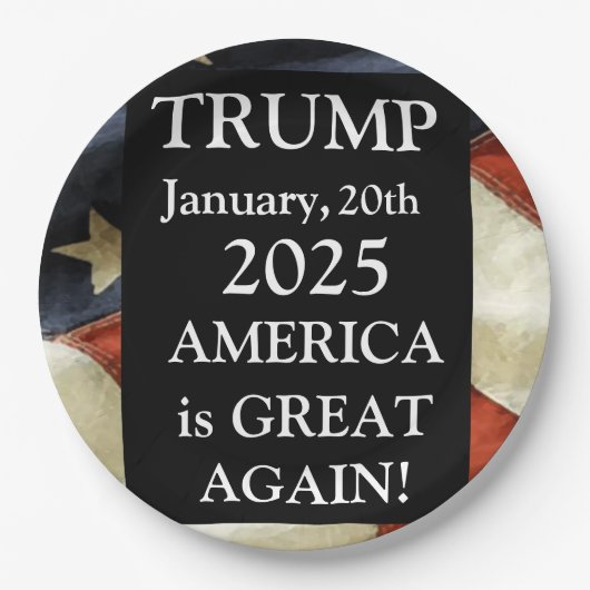TRUMP 2025 PAPIEREN BORDJE (Voorkant)