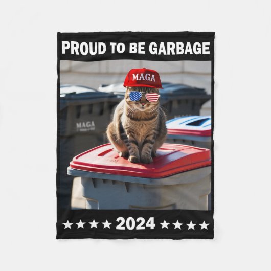 Trump 2025 Proud To Be Garbyge Crew Trump’s Suppor Fleece Deken (Voorkant)