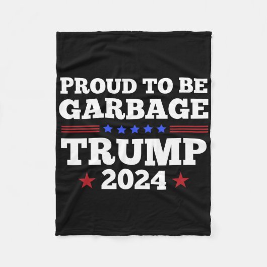 Trump 2025 Proud To Be Garbyge Presidential Electi Fleece Deken (Voorkant)