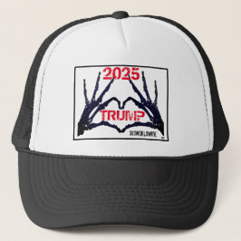 "TRUMP 2025" Skull Hands T Trucker Pet