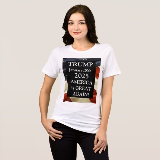 TRUMP 2025 Tri-Blend SHIRT (Voorkant volledig)