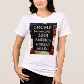 TRUMP 2025 Tri-Blend SHIRT (Voorkant)