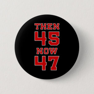 Trump 2025 Verkiezing 45 47 Overwinning Win Presid Ronde Button 5,7 Cm
