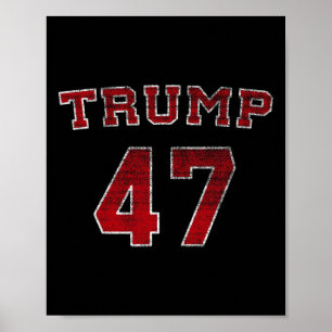 Trump 2025 Verkiezing 47 Overwinning Win President Poster