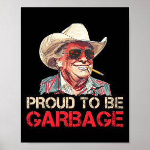 Trump 2025 Verkiezing Trots Om Een Garbyge Stem Te Poster