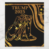 TRUMP 2025 WIJN ETIKET (Enkel label)
