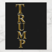 TRUMP 2025 WIJN ETIKET (Enkel label)