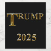 TRUMP 2025 WIJN ETIKET (Enkel label)