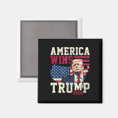 Trump 2028 Amerika wint Magneet (Voorkant / Achterkant)