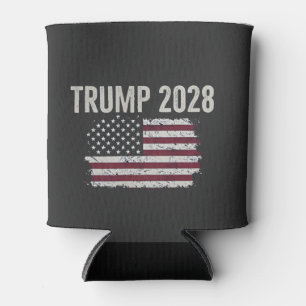 Trump 2028 Amerikaanse vlag Verkiezing President Blikjeskoeler