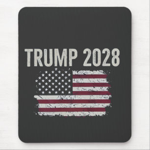 Trump 2028 Amerikaanse vlag Verkiezing President Muismat